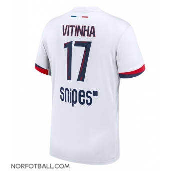 Billige Fotballdrakt Paris Saint-Germain Vitinha #17 Replika Bortedrakt 2025-26 Kortermet